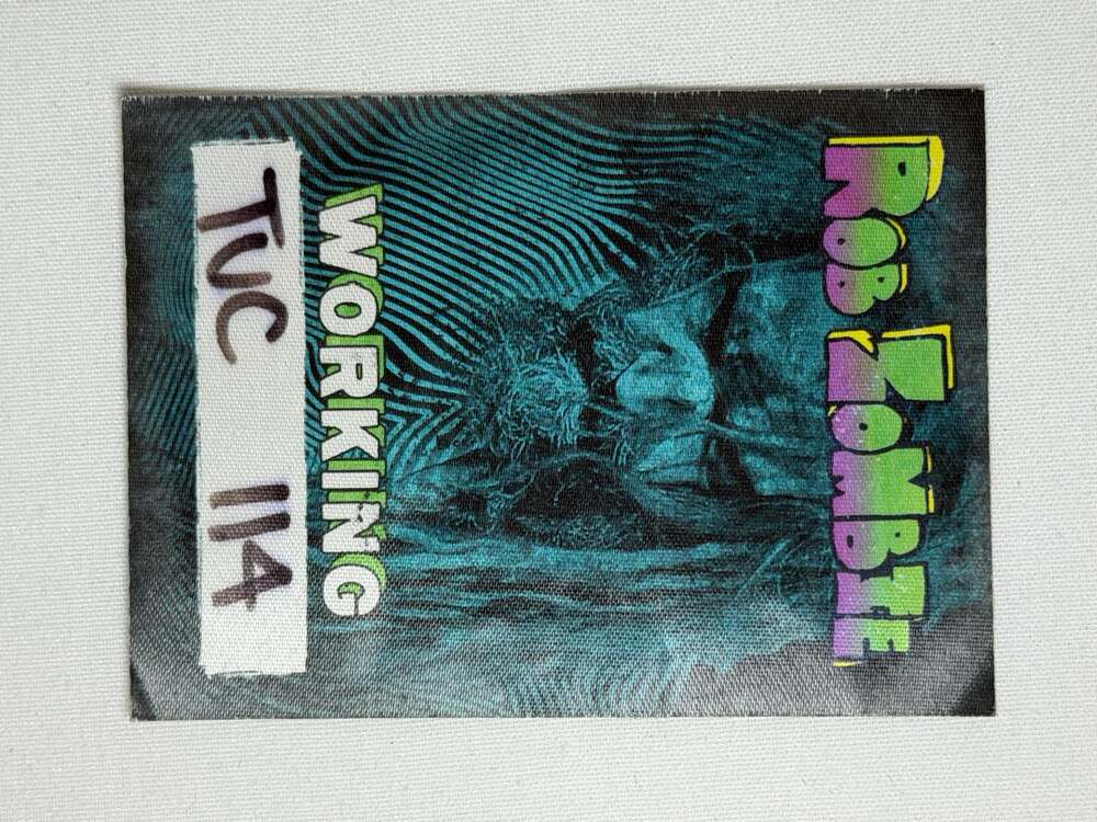 Rob Zombie Working Crew Pass‎ Tucson AZ Nov. 4 2017 AVA Amphitheater Backstage